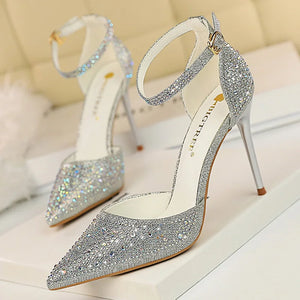 Shiny Rhinestones High Heels